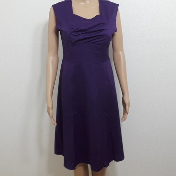 new plus size purple dress - Picture 1 of 7